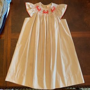 Girls smocked dress . Size 4